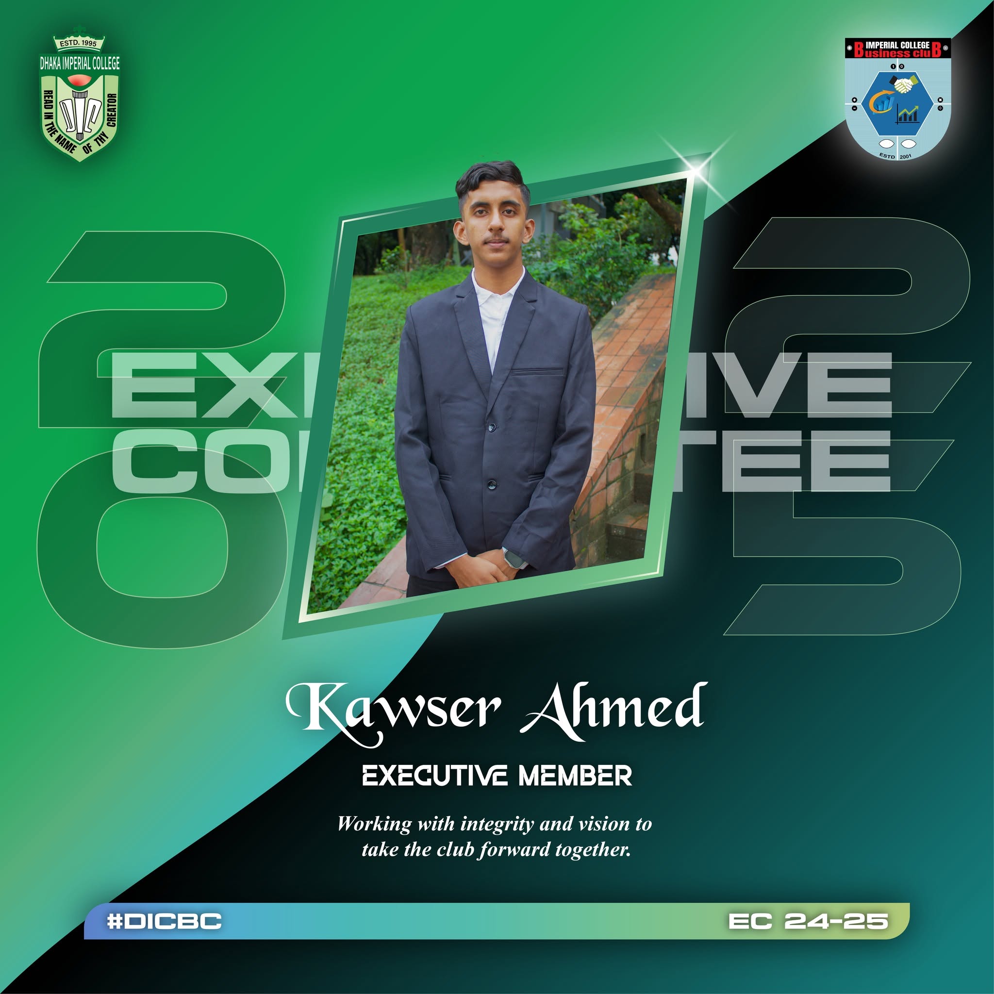 Kawser Ahmed - Executive Member